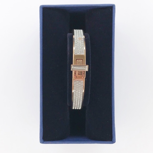 Swarovski Jewelry - Swarovski Rose Gold Bangle